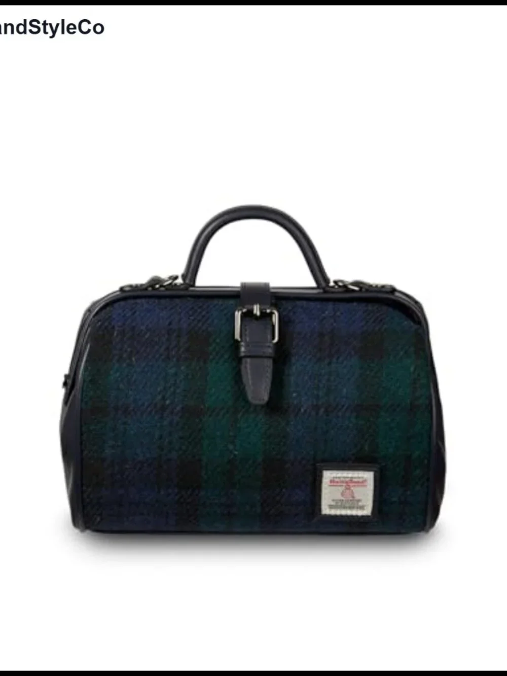 Doctor Satchel Bag Harris Tweed Vegan Leather